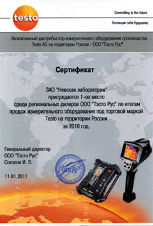 Сертификат за первое место Сертификат за первое место